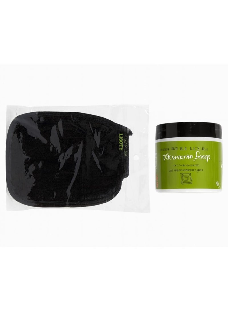 بوبانا صابون مغربي بزيت الزيتون الطبيعي - 500 جم + ليفه مغربي - Image 1